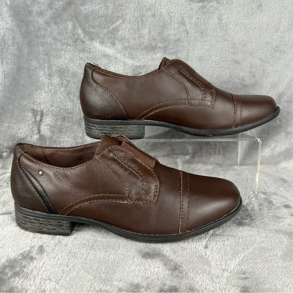 Earth Origins‎ Shoes Womens 9 Navigate Nate Dress Slip On Cap Toe Loafer Brown